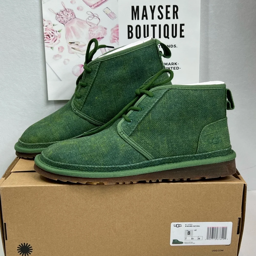 Ugg Men’s Neumel Natural green boot Canva classic casual outdoor style vacation
